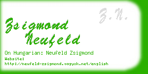 zsigmond neufeld business card